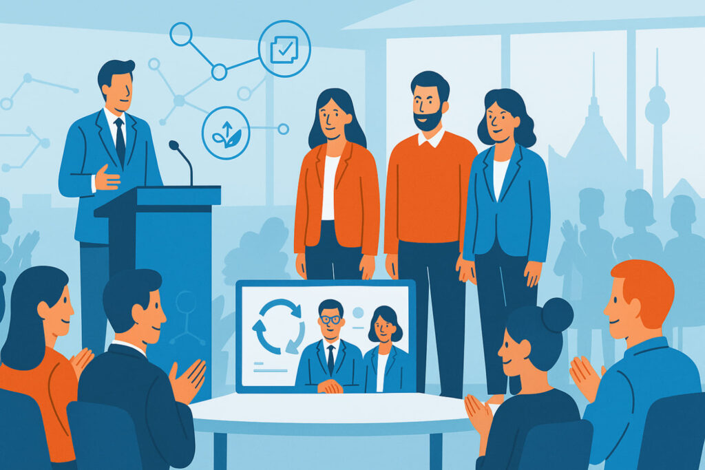 Illustration des neuen Vorstands des Fördervereins VKS