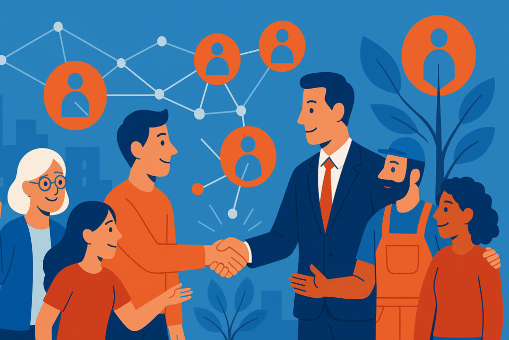 Illustration zu neuen Mitgliedern des Vereins